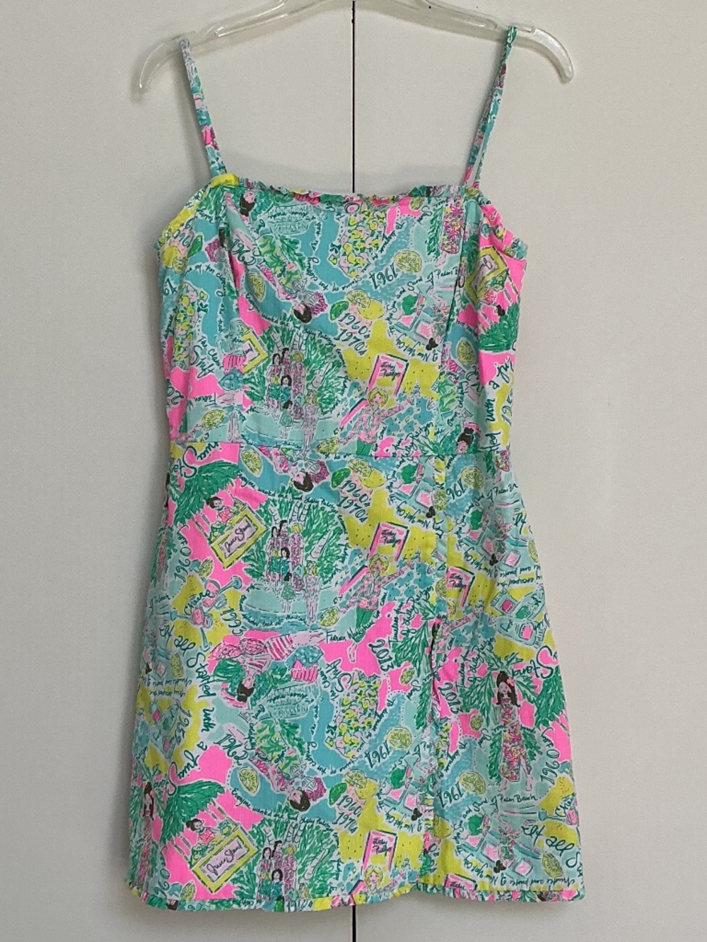 Lilly Pulitzer sz 4 Jesse Ruffle Romper Pop Up in the Beginning